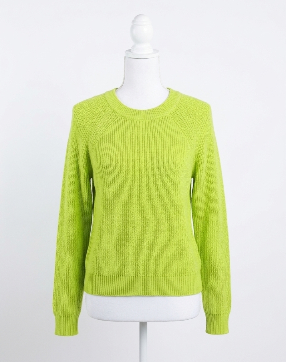 NEW AUTUMN CASHMERE scallop shaker crew sweater in electric